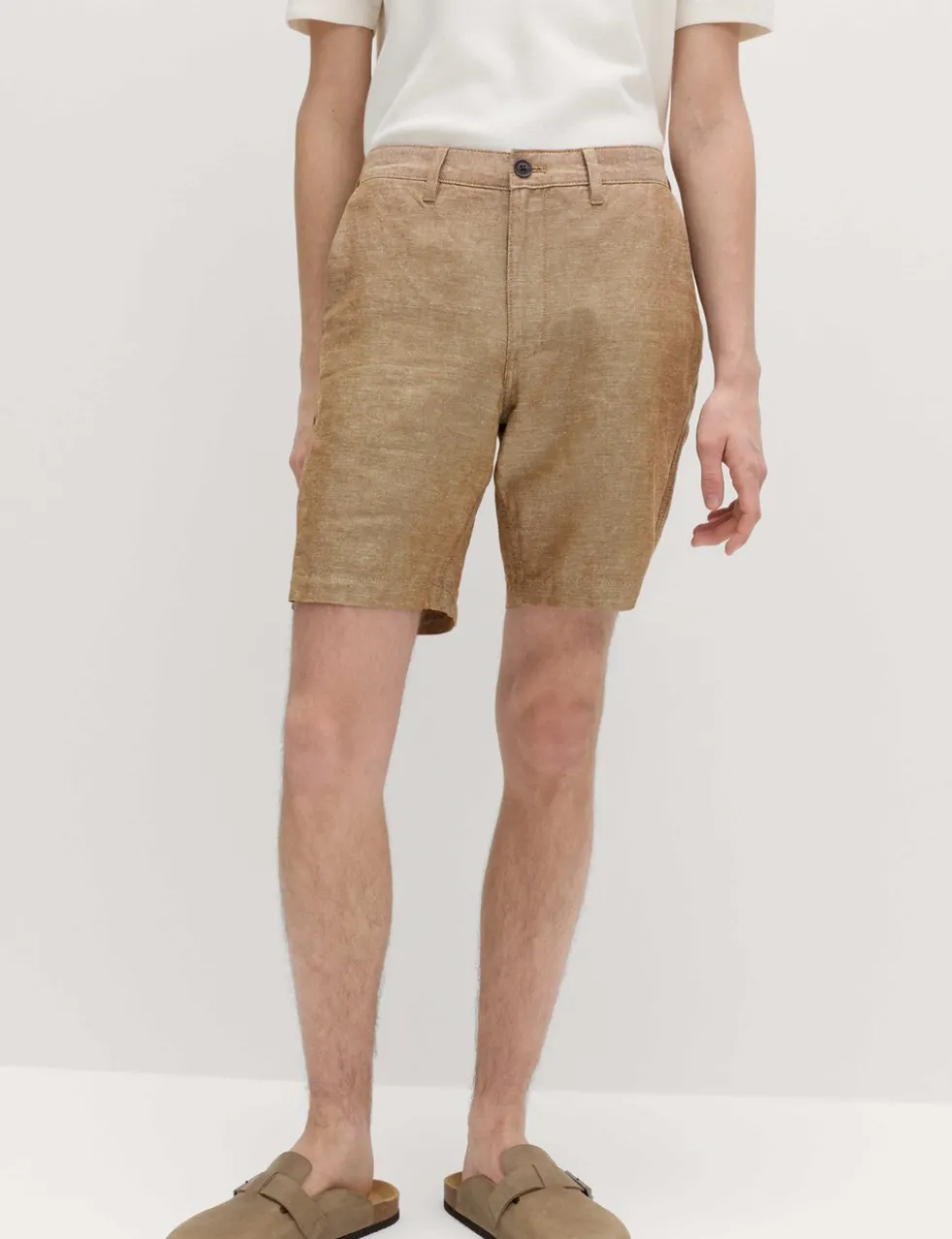 Linen Blend Chino Shorts