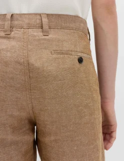 Linen Blend Chino Shorts