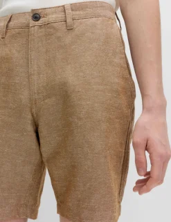 Linen Blend Chino Shorts