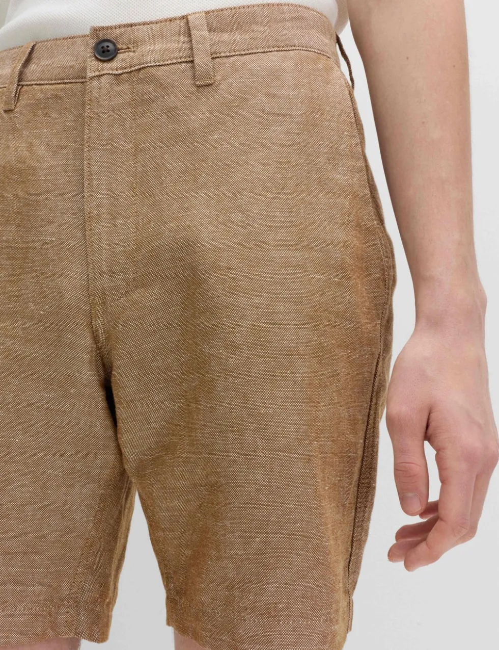 Linen Blend Chino Shorts