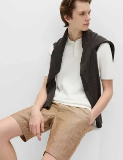 Linen Blend Chino Shorts