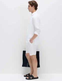Linen Blend Chino Shorts