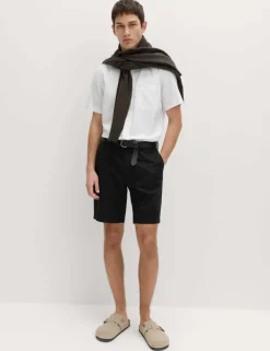 Linen Blend Chino Shorts