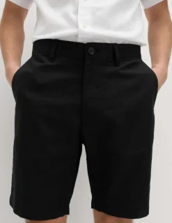Linen Blend Chino Shorts