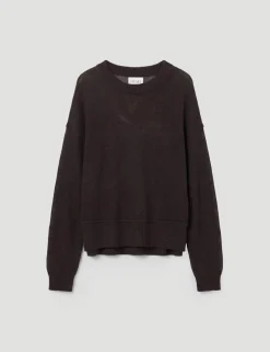 Linen Blend Crew Neck Jumper