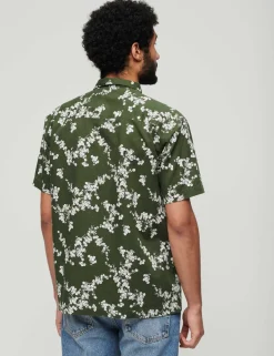 Linen Blend Printed Shirt