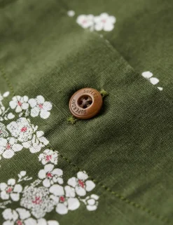 Linen Blend Printed Shirt