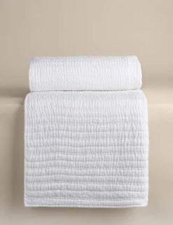 Linen Blend Quilted Bedspread