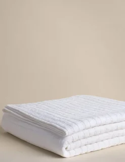 Linen Blend Quilted Bedspread