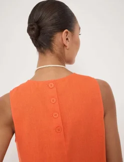 Linen Blend Shell Top