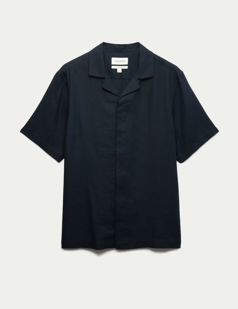 Linen Blend Short Sleeve Shirt