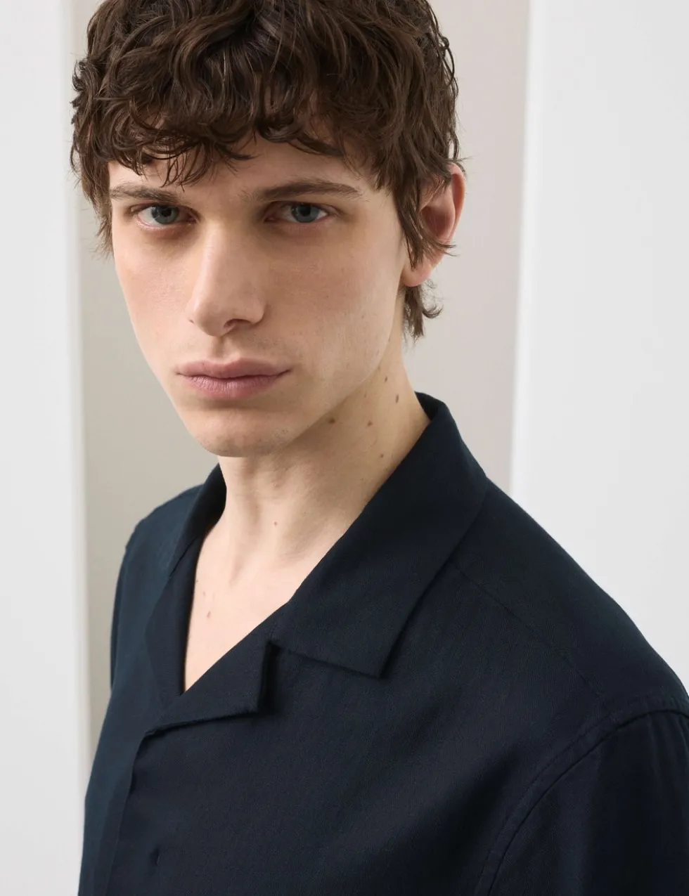 Linen Blend Short Sleeve Shirt