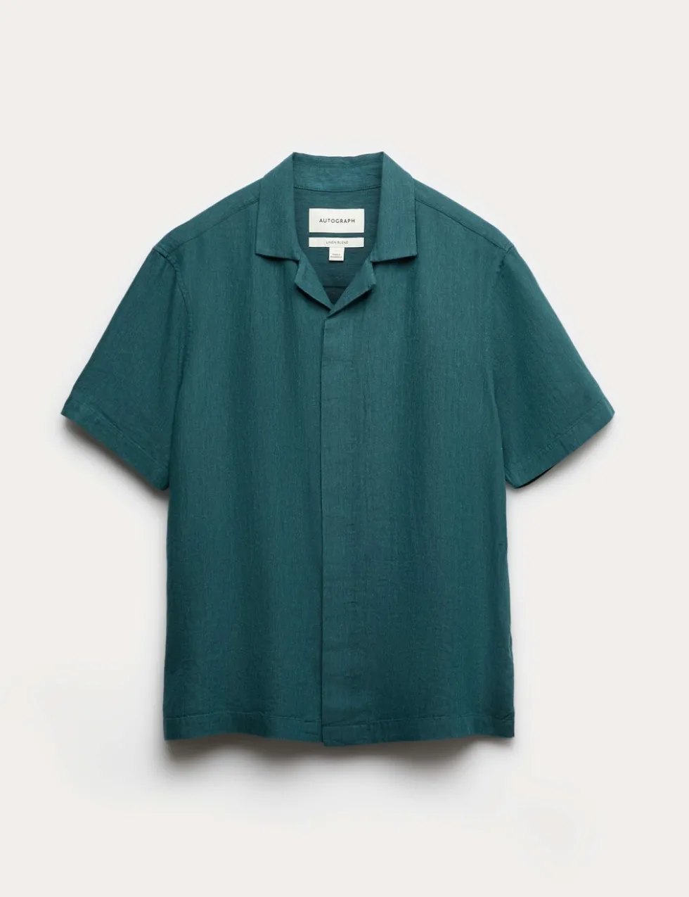 Linen Blend Short Sleeve Shirt