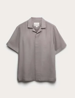 Linen Blend Short Sleeve Shirt