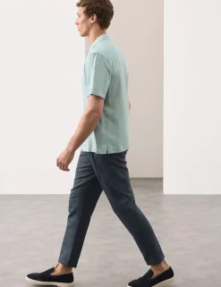 Linen Blend Short Sleeve Shirt