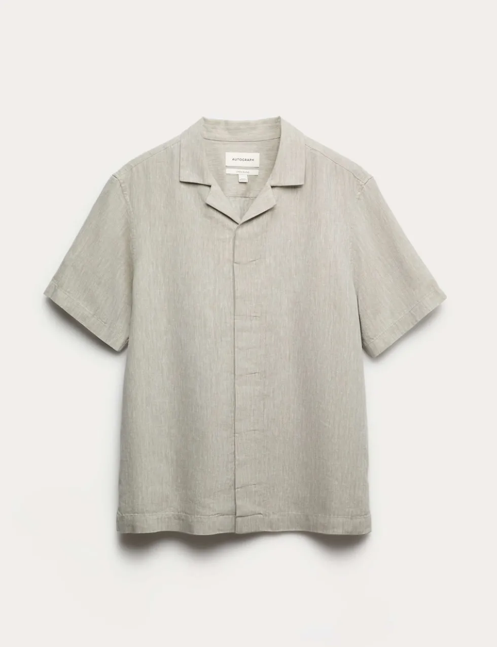 Linen Blend Short Sleeve Shirt