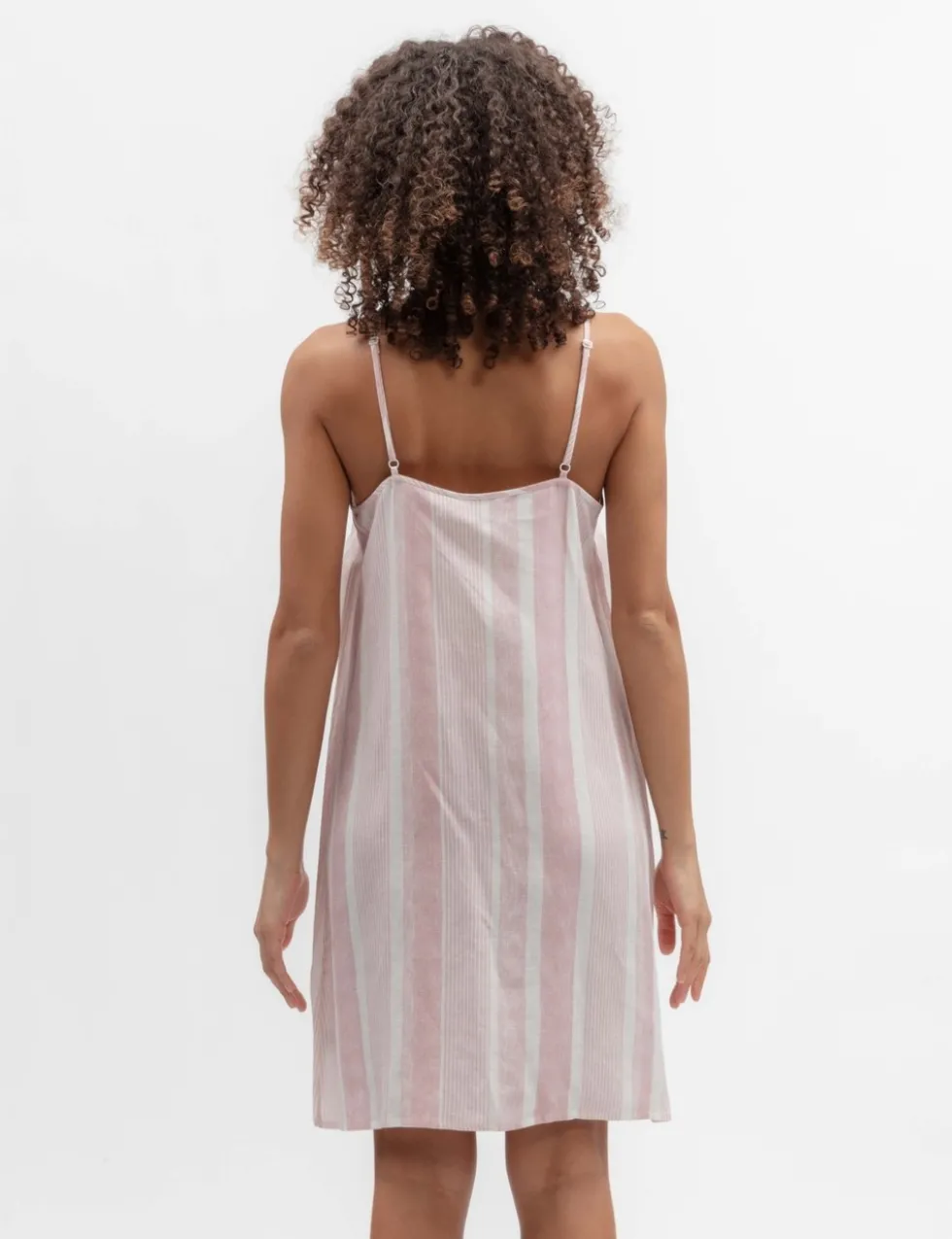 Linen Blend Striped Chemise