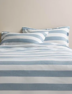 Linen Blend Striped Yarn Dye Bedding Set