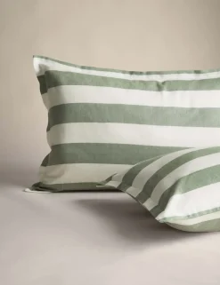Linen Blend Striped Yarn Dye Bedding Set