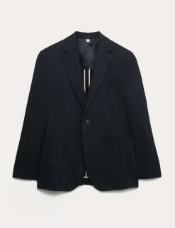 Linen Blend Textured Blazer