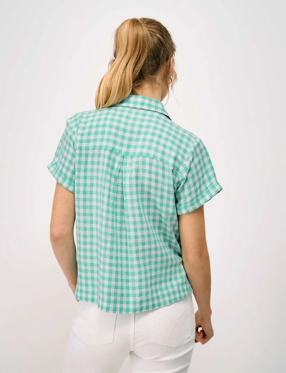 Linen Rich Checked Relaxed Shirt