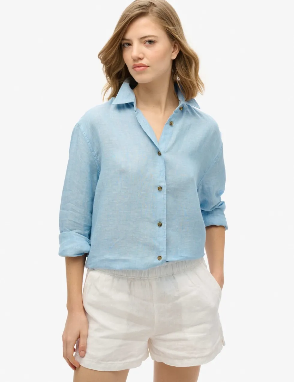 Linen Rich Collared Shirt