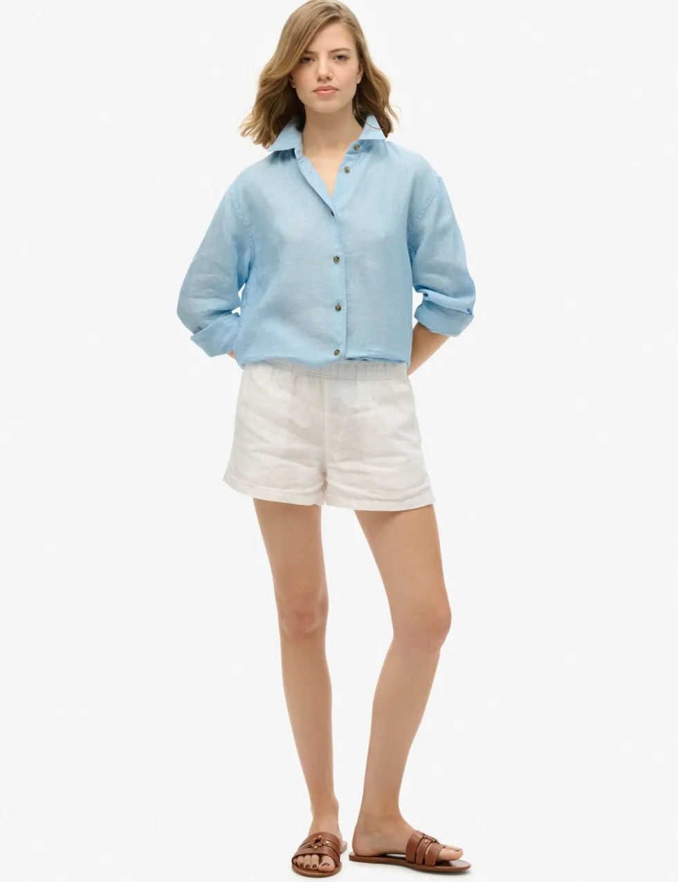 Linen Rich Collared Shirt