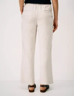 Linen Rich Drawstring Tapered Trousers