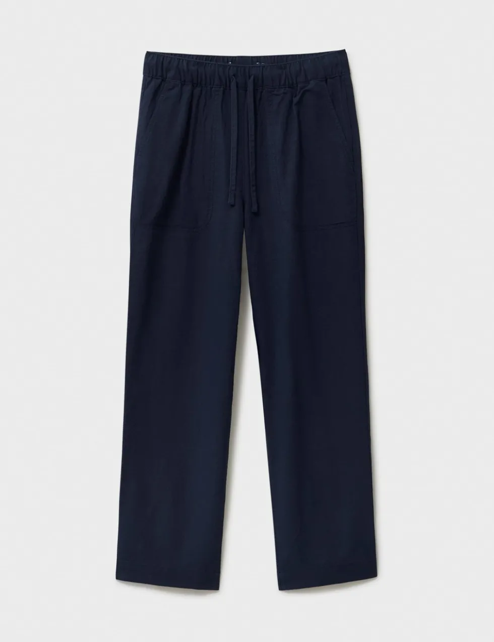 Linen Rich Drawstring Tapered Trousers