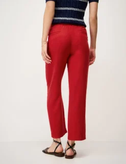 Linen Rich Drawstring Tapered Trousers