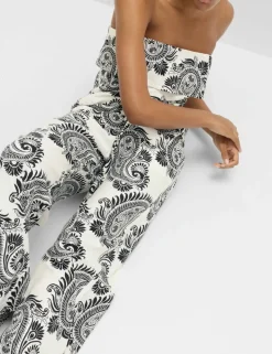 Linen Rich Drawstring Wide Leg Trousers