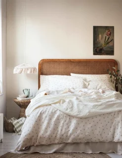 Linen Rich Floral Duvet Cover