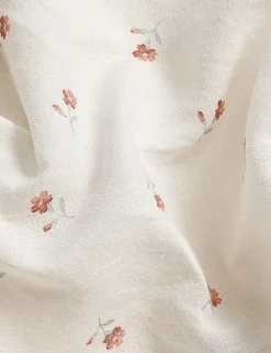 Linen Rich Floral Duvet Cover