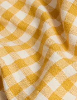 Linen Rich Gingham Duvet Cover