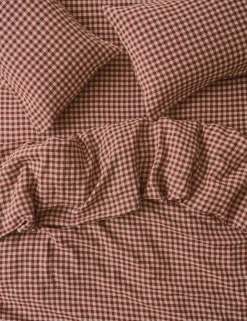 Linen Rich Gingham Duvet Cover
