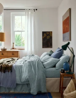 Linen Rich Gingham Duvet Cover