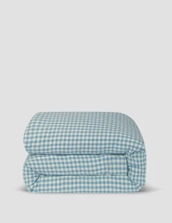 Linen Rich Gingham Duvet Cover