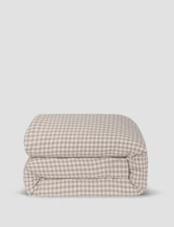 Linen Rich Gingham Duvet Cover