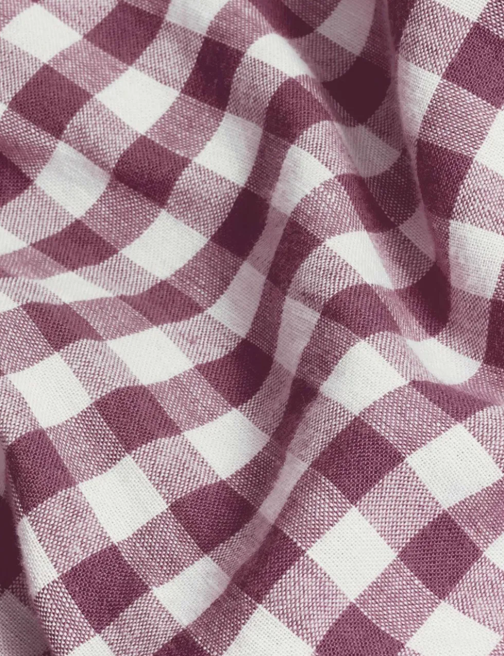 Linen Rich Gingham Duvet Cover