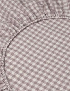 Linen Rich Gingham Fitted Sheet