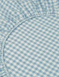 Linen Rich Gingham Fitted Sheet
