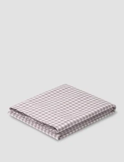 Linen Rich Gingham Flat Sheet