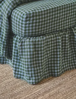 Linen Rich Gingham Valance Sheet