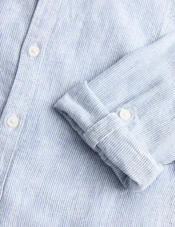 Linen Rich Grandad Shirt (2-8 Yrs)