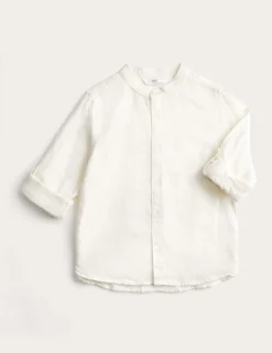 Linen Rich Grandad Shirt (2-8 Yrs)