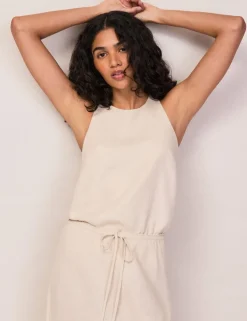Linen Rich Halter Neck Top