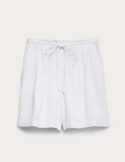 Linen Rich High Waisted Shorts