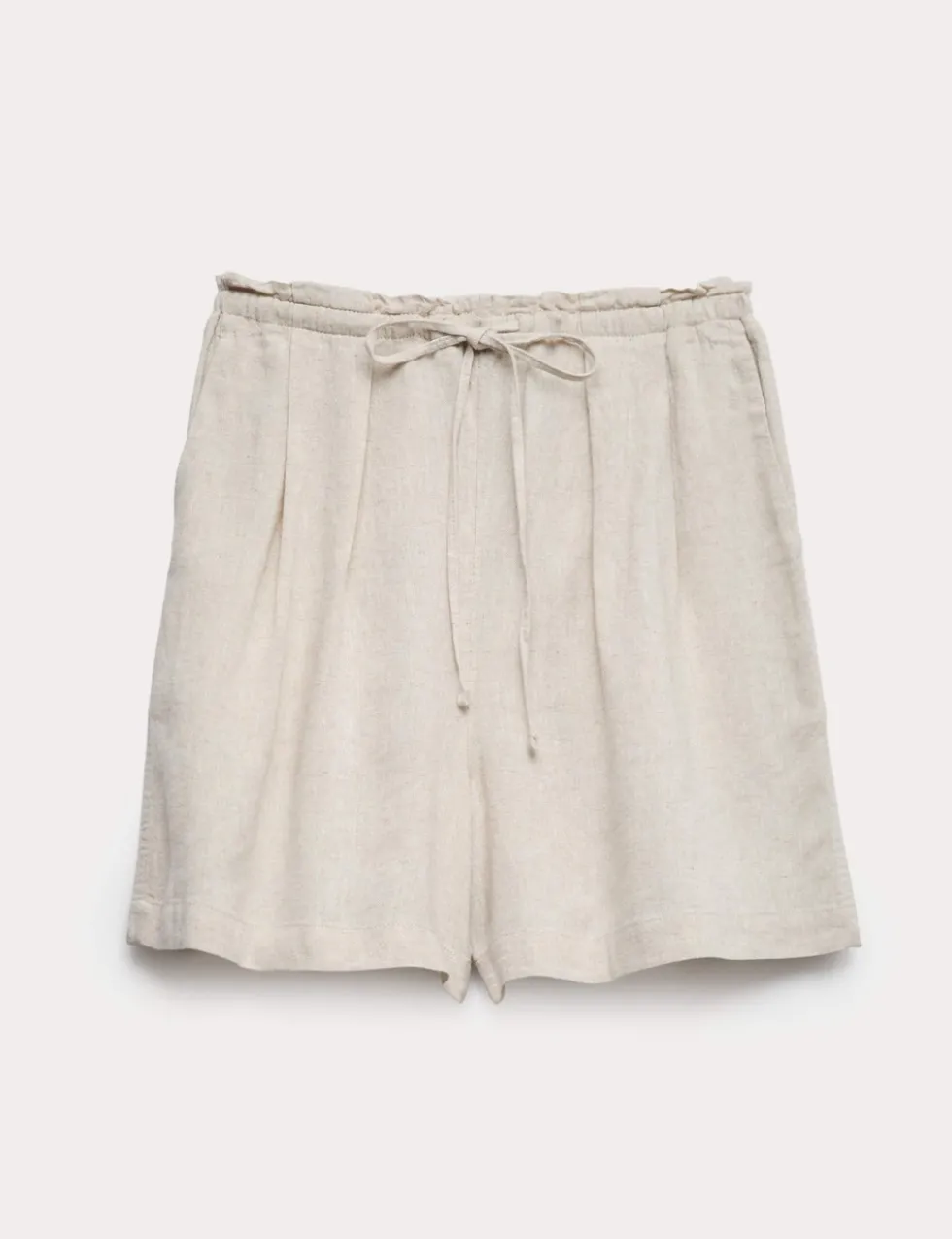 Linen Rich High Waisted Shorts