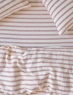 Linen Rich Kemptown Stripe Fitted Sheet