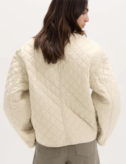 Linen Rich Lightweight Quilted Jacket